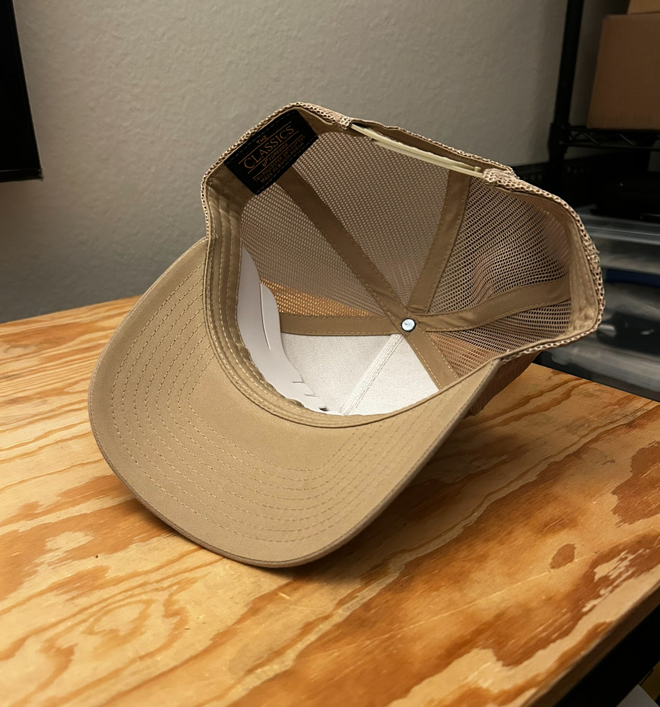 LA "Cherry blossom" Trucker Snapback (Khaki)