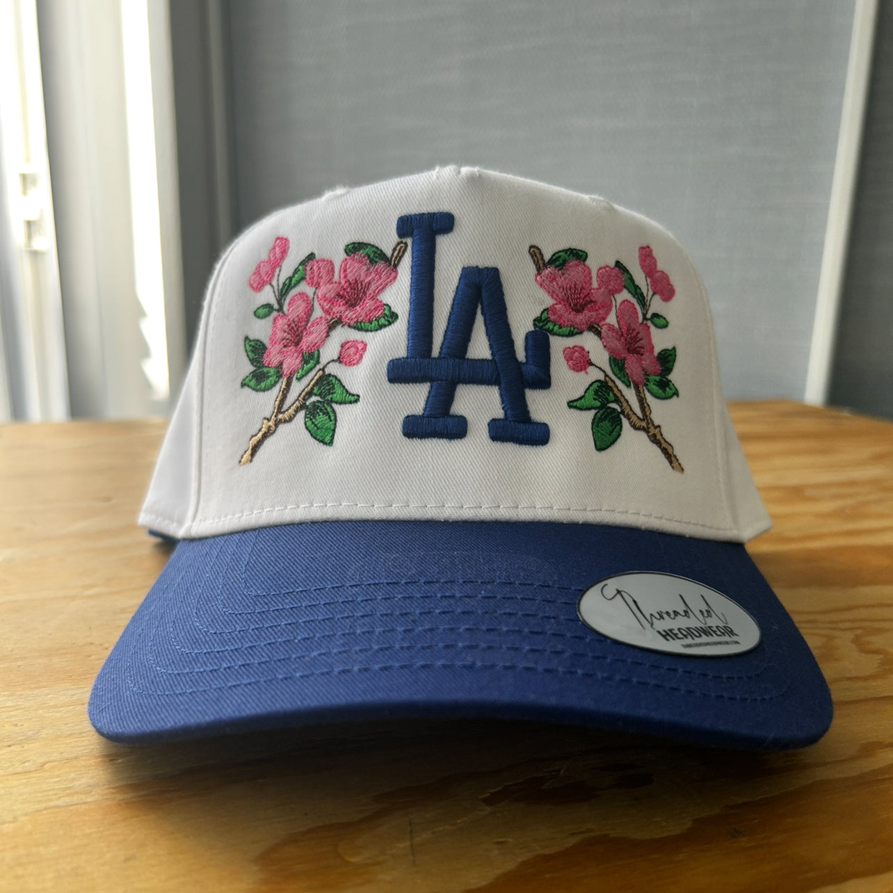 LA "Cherry Blossom" OG Snapback (White/Blue)