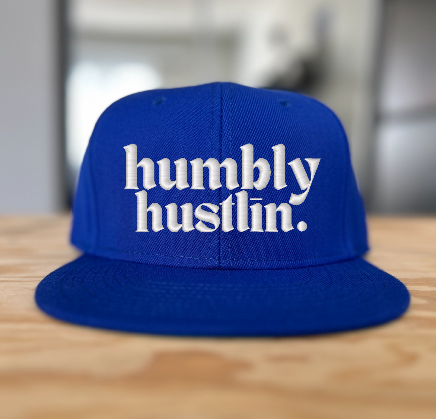 Humbly Hustlin 3D Puff (Black/ Blue/ Burgundy)