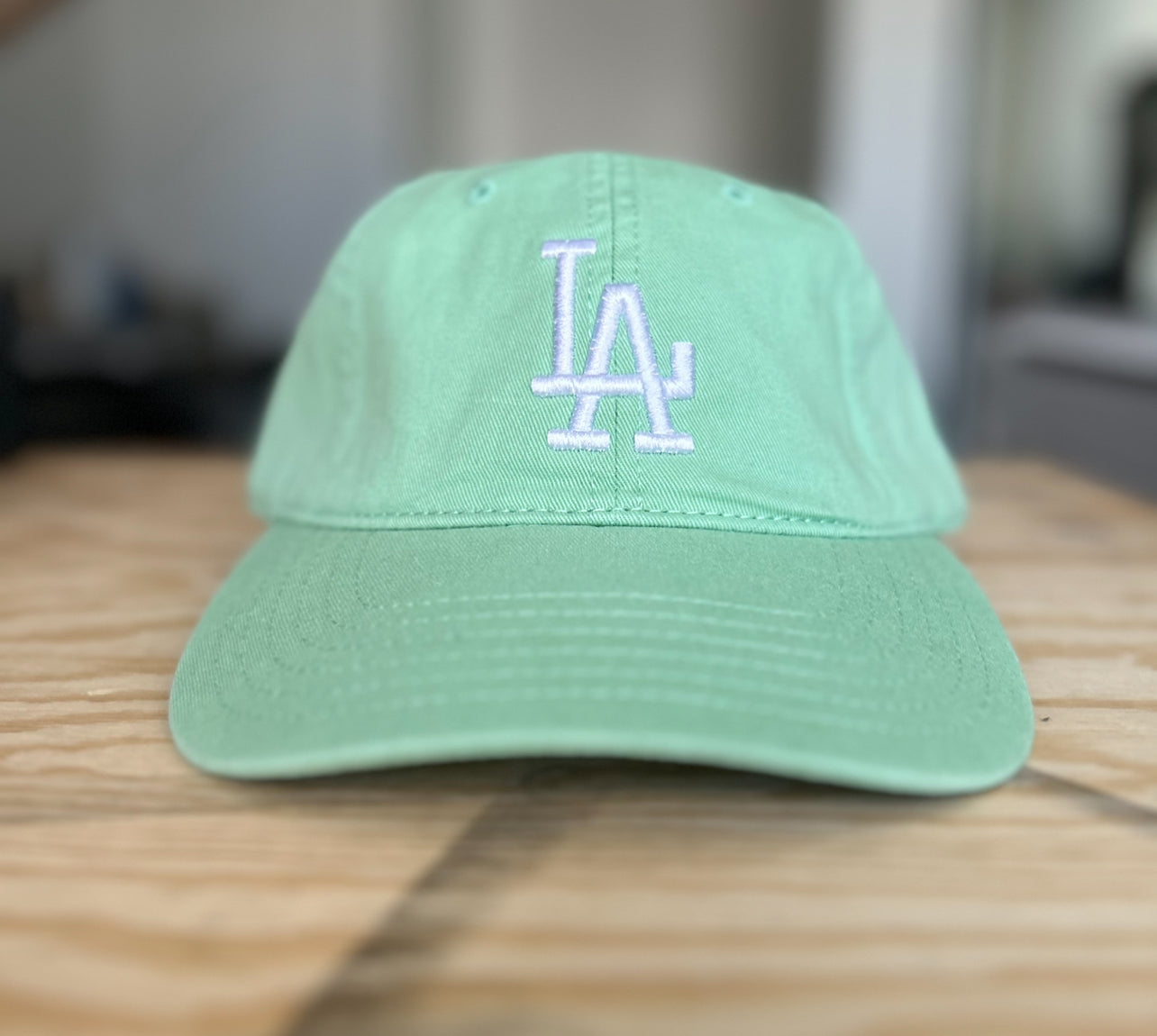 LA Dad Hat 3D Puff  (Mint)