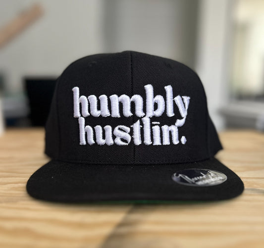 Humbly Hustlin 3D Puff (Black/ Blue/ Burgundy)