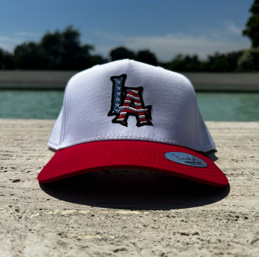 L.A Flag Hat (Red/White)