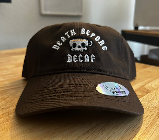 Death Before Decaf Hat (Brown)