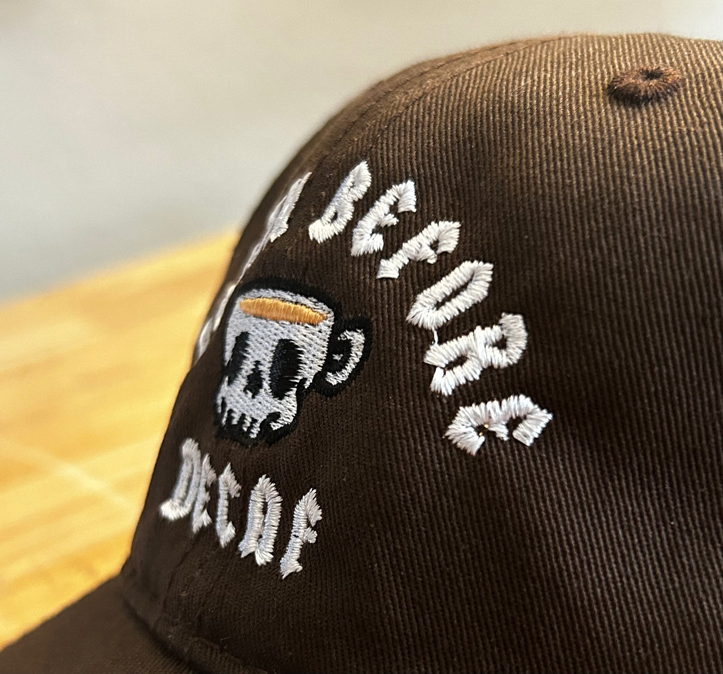 Death Before Decaf Hat (Brown)