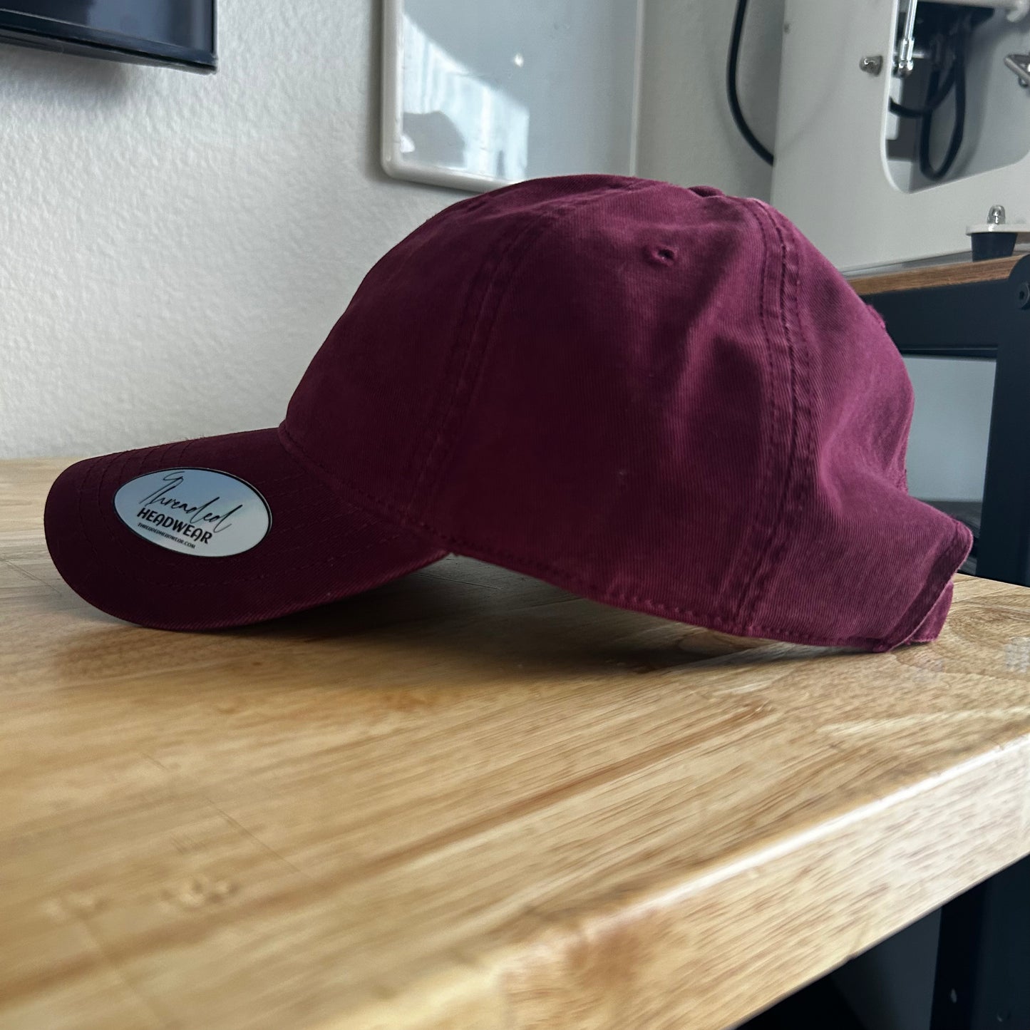 Blank Dad Hat (Maroon)