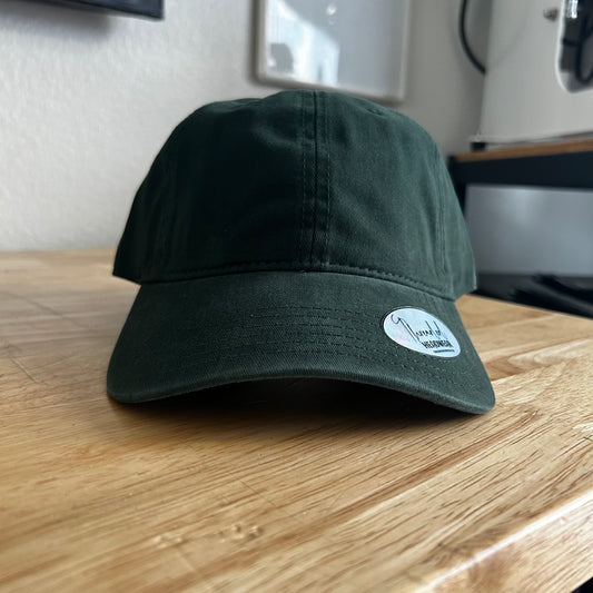 Blank Dad Hat (Dark Green)