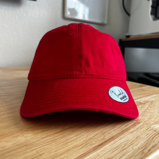 Blank Dad Hat (Red)
