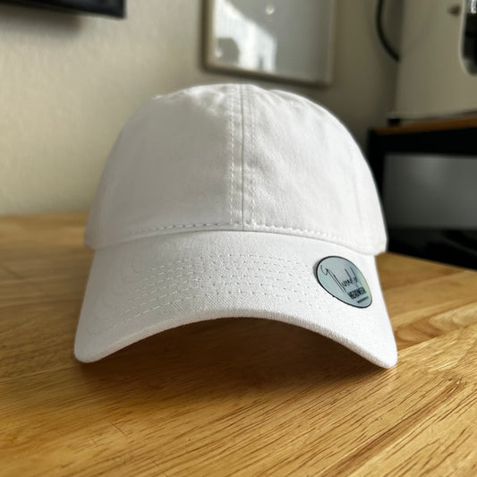 Blank Dad Hat (White)