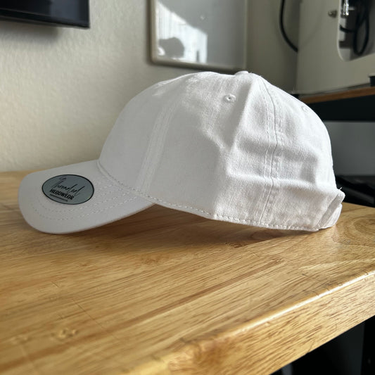 Blank Dad Hat (White)