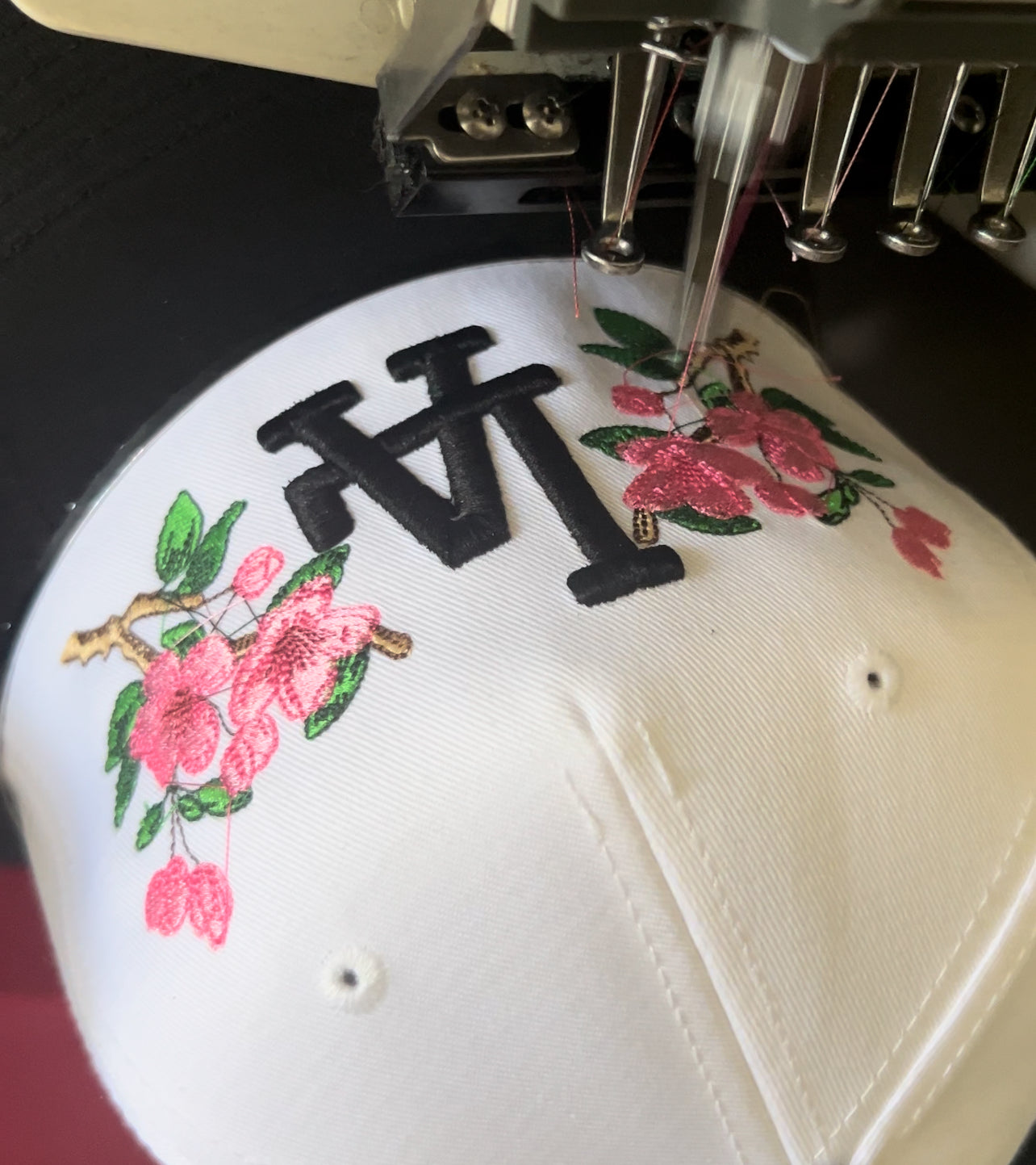 LA "Cherry Blossom" OG Snapback (black/white)