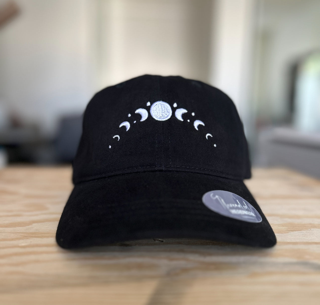 Moon Phases Dad Hat (Black)